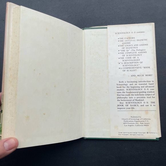 Scientology 0-80 The Book of Basics L.Ron Hubbard - Picture 7 of 7